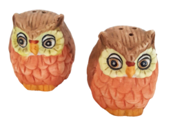 Collectible Owl Shaped Salt and Pepper Shaker Set 2x2x1 inches Multicolored - £12.05 GBP