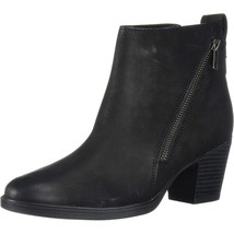 Rockport Women Western Booties Maddie Ankle Zip Boot Size US 6M Black Leather - £43.17 GBP