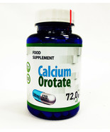 Pure Calcium Orotate 500mg 120 Capsules Food Supplement - $441.41 MXN