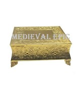 Wedding Cake Stand Square 16-Inch, Aluminum Gold Finish - $183.22