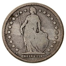 1876-B Swiss Franc (VF) Very Fine Condition KM 24 - $47.31 CAD