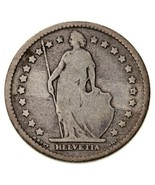1876-B Swiss Franc (VF) Very Fine Condition KM 24 - $47.31 CAD