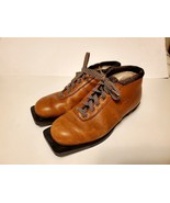 Vintage Alfa Nordic Skiing Boots Size 7.5 GUC  **PLS READ Retro Brown - $59.99