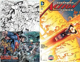 Action Comics #51 Original Art Double Page Splash Superman SIGNED Paul P... - £784.53 GBP