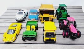 Toy Vehicle 3.5&quot;-6&quot;  Lot (7) Ertl Tonka John Deere Corgi Dump Truck Trac... - £8.52 GBP