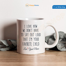 Personalized Coffee Mug Gift for Mom &amp; Dad Mother&#39;s Day Father&#39;s Day Gift -M002 - £17.22 GBP+