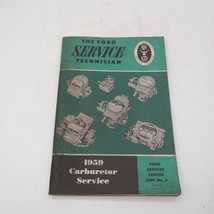 Ford Service Technician 1959 Carburetor Service Book No 3 59-S3-L2 - $11.59