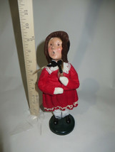  byers choice victorian young girl red dress bloomers christmas 1991  #80 - $45.47