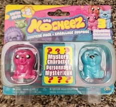 ORB Mocheez Series 2 Surprise Pack 3 Squishy Characters 1 Mystery Pink Blue Dog - $7.71