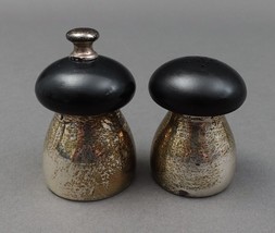 Vintage Sterling Silver Italy Mushroom Salt &amp; Pepper Grinder Mill Set - £39.95 GBP