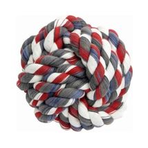 MPP Rope Dog Ball Toy 3.75 Inch Durable Dental Flossy Tough Chew Choose Quantity - £13.50 GBP+