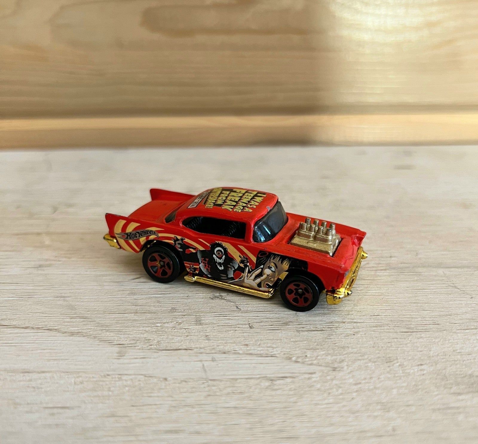 Primary image for Hot Wheels 1976 I Was A Teenage Freak From Outerspace Vintage Race Car 57 Chevy