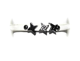 NWT $15 NEW BCBGeneration BCBG Rhinestone STAR White Wrist Band Bracelet - $8.75