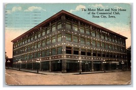 Motor Mart and Commercial Club Sioux City Iowa IA 1914 DB Postcard U1 - £3.08 GBP