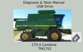 John Deere CTS II Combine Repair  Diagnosis &amp; Tests Technical Manual  TM1752 - £19.06 GBP