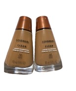Covergirl-Clean-Liquid Foundation-165 TAWNY-1 Fl Oz.-NEW! Lot Of 2 SEALED - $351.08 MXN