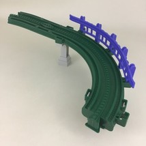 GeoTrax Replacement Track Pieces Railroad Green Hill Blue Guardrail Fish... - £11.69 GBP
