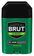 Brut Deodorant 2.25oz Oval Solid Classic Scent (2 Pack) - £16.77 GBP