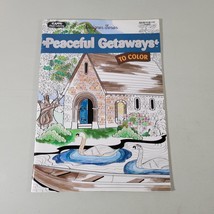 Kappa Adult Coloring Book Designer Series Peaceful Getaways To Color - $8.48