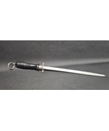 Vintage Solingen Germany Knife Sharpening Steel Honing Rod Black Handle ... - $114.47 CAD
