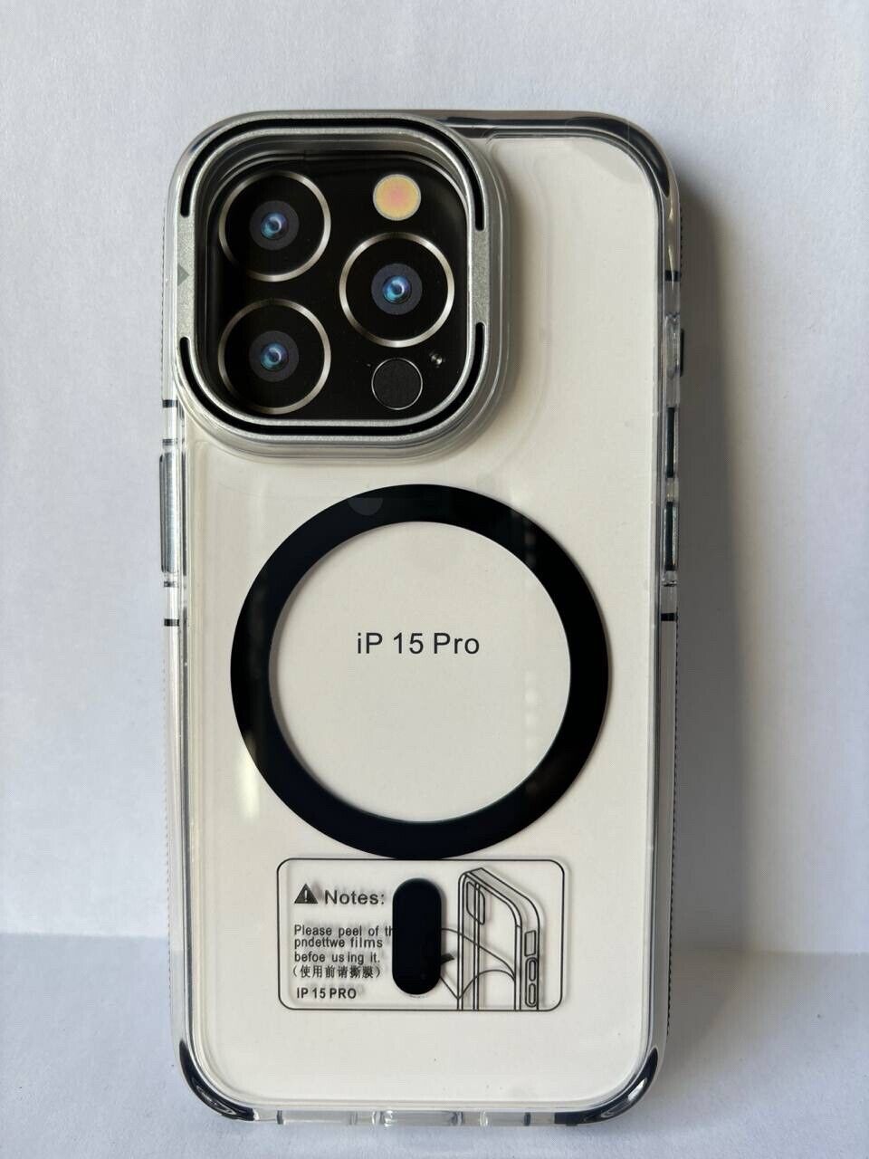Protective MagSafe Case for iPhone 15 Pro 6.1" Clear Back Cover Translucent Stro Item image 2