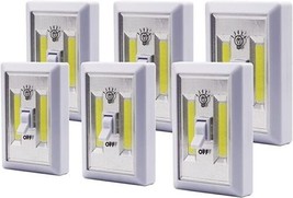 Wireless Light Switch Cordless Light Magnetic Mount with Battery 6-PK - £19.55 GBP