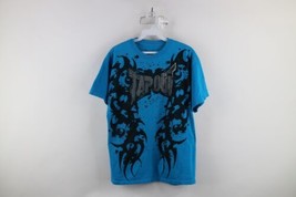 Vintage Y2K Tapout Mens Medium Spell Out Tribal Cross MMA UFC Fighting T-Shirt - £36.93 GBP