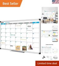 Magnetic Calendar Whiteboard 36" x 24" - Monthly Calendar Dry Erase Boar... - $97.33