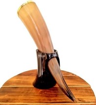 Drinking Horn with Stand Viking Drinking Horn for adult Beer Stein Handm... - £31.89 GBP