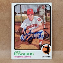 1973 Topps #519 John Edwards Signed Autographed Baseball Card Houston Astros - £3.89 GBP