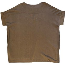 Misook Pullover Brown Women&#39;s Sweater Short Sleeve Korea Size XS Acrylic Blend - £11.08 GBP