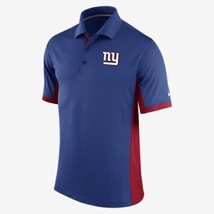 Nike Men&#39;s Dri Fit New York Giants Team Issue Polo Shirt Royal Blue-M - £30.95 GBP