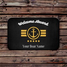 Personalized Welcome Aboard Mat Nautical Boat Decoration for Boat Owners Gift - £25.41 GBP+