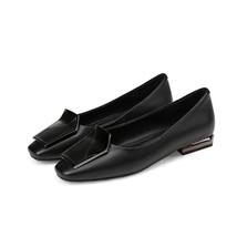 Ballet Flats Shoes Women Natural Real Leather Flat Loafers Shoes Genuine Leather - £78.19 GBP
