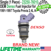 BRAND NEW Genuine Denso x1 Fuel Injector for 1991-1997 Toyota Previa 2.4L I4 - $84.64