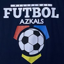 Futbol Philipinas Azkals Soccer Pro Team  T-Shirt Men&#39;s Large Navy Blue - £15.41 GBP
