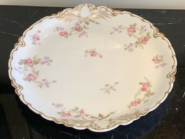 Haviland Limoges Rose Platter Serving Tray for Frank Empsall Co Watertown NY - £118.19 GBP