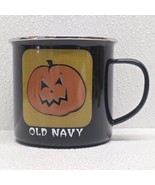 Old Navy Enamel Metal Halloween Jumbo Mug Jack-o-Lantern &amp; Frankenstein ... - $12.54