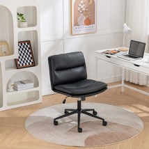 Bizerte Swivel Chair, Wide Seat, Black (Office/Vanity) - £76.23 GBP