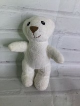 2006 Lil Luvables White Teddy Bear Plush Stuffed Toy Spin Master Fluffy Factory - £8.30 GBP