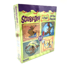 Scooby-Doo 4 Pack Puzzles 100 Pieces Pressman 2004 New Factory Sealed - $23.95