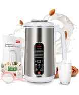 Nut Milk Maker Machine Stainless Steel Soy Milk Maker Homemade Almond, O... - €42,21 EUR