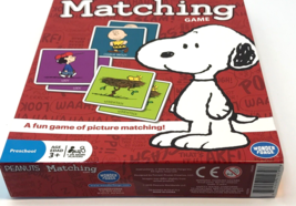 Peanuts Matching Memory Picture Game Charlie Brown Snoopy Lucy Linus REA... - $17.82