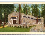 Museum at Mont Lassen National Park California CA Linen Postcard S24 - £2.33 GBP