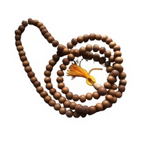 Sandalwood Japa Mala Beads 108 Beads in 7mm Prayer Mala. - £15.85 GBP