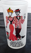 Vintage Midcentury 1950 1960s Gay Fad Nineties Bar Glass Ice Tea Here&#39;s ... - £6.25 GBP