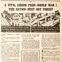 1944 Fruehauf Trailer Co Advertisement WW2 Era WW1 Railroad Congestion D... - €21,44 EUR