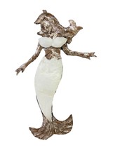 Gallarie II Tin and Seashell Mermaid Christmas Ornament 71168 - $10.23