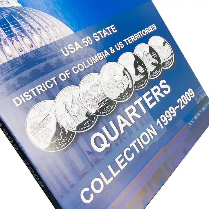 1999-2009 Hardcover with Foam Inner Coin Collection Album for USA State Quarters Item image 6