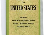 Hotchkiss Map United States Railroads Cities Towns Rivers Mountain Range... - $37.62